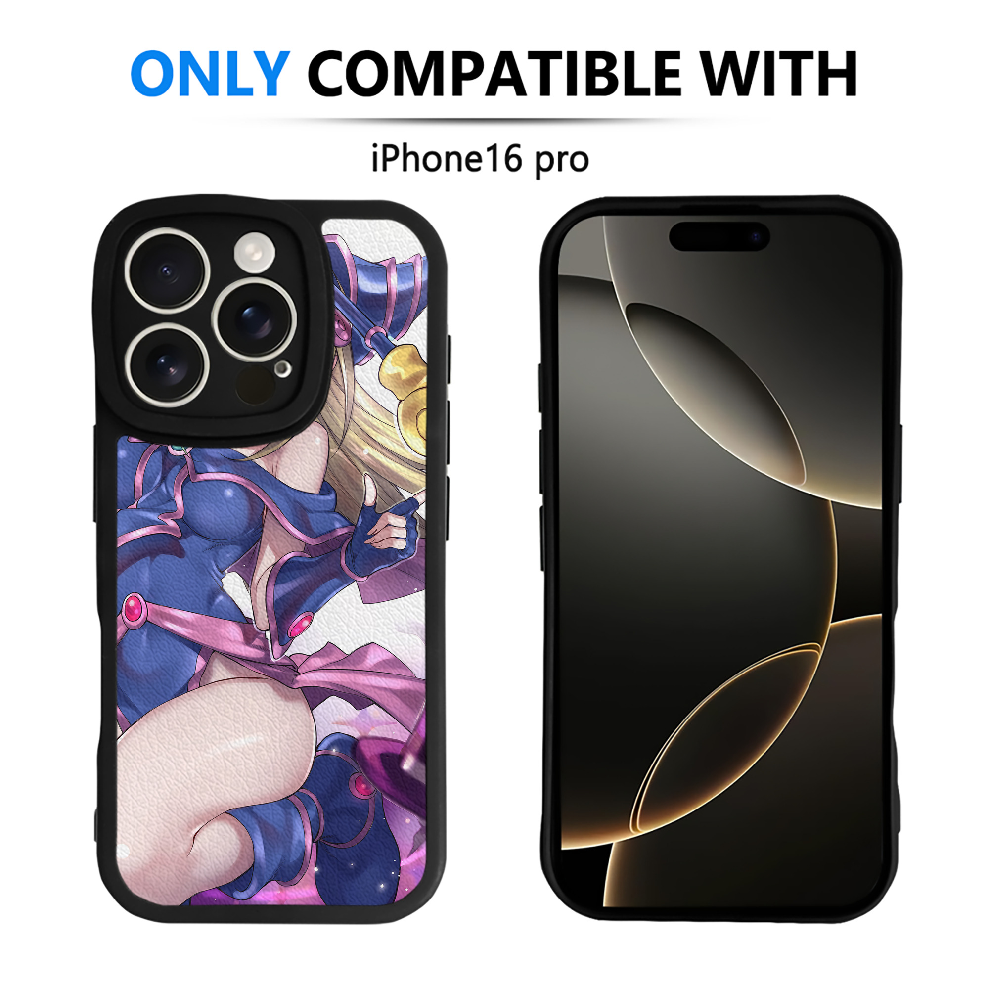 （画像用） 遊☆戯☆王 Yu-Gi-Oh! 【iPhone 16シリーズ対応】シリコンスマホケース（レザー調） 材質：シリコン